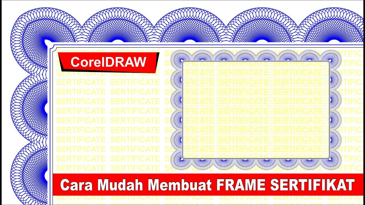 Detail Gambar Efek Garis Sertifikat Nomer 13