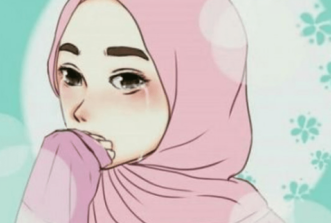 Detail Gambar Ekspresi Sedih Hijaber Nomer 3