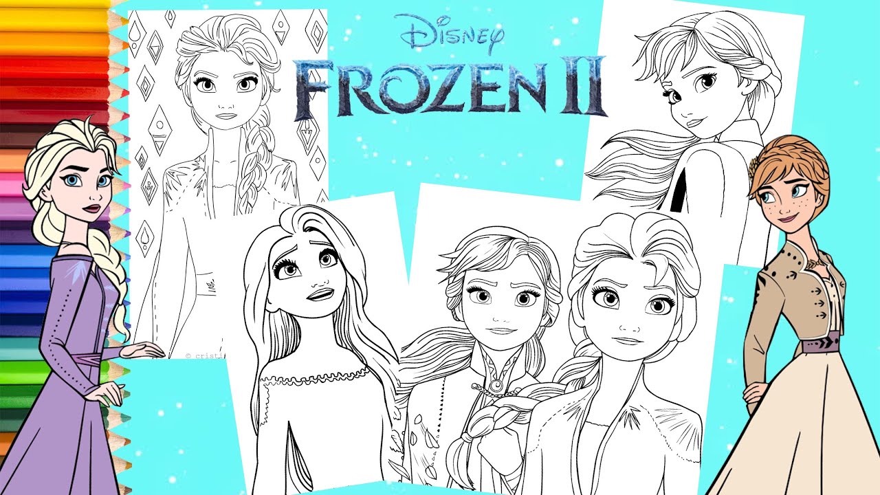 Detail Gambar Elsa Frozen 2 Mewarnai Nomer 22