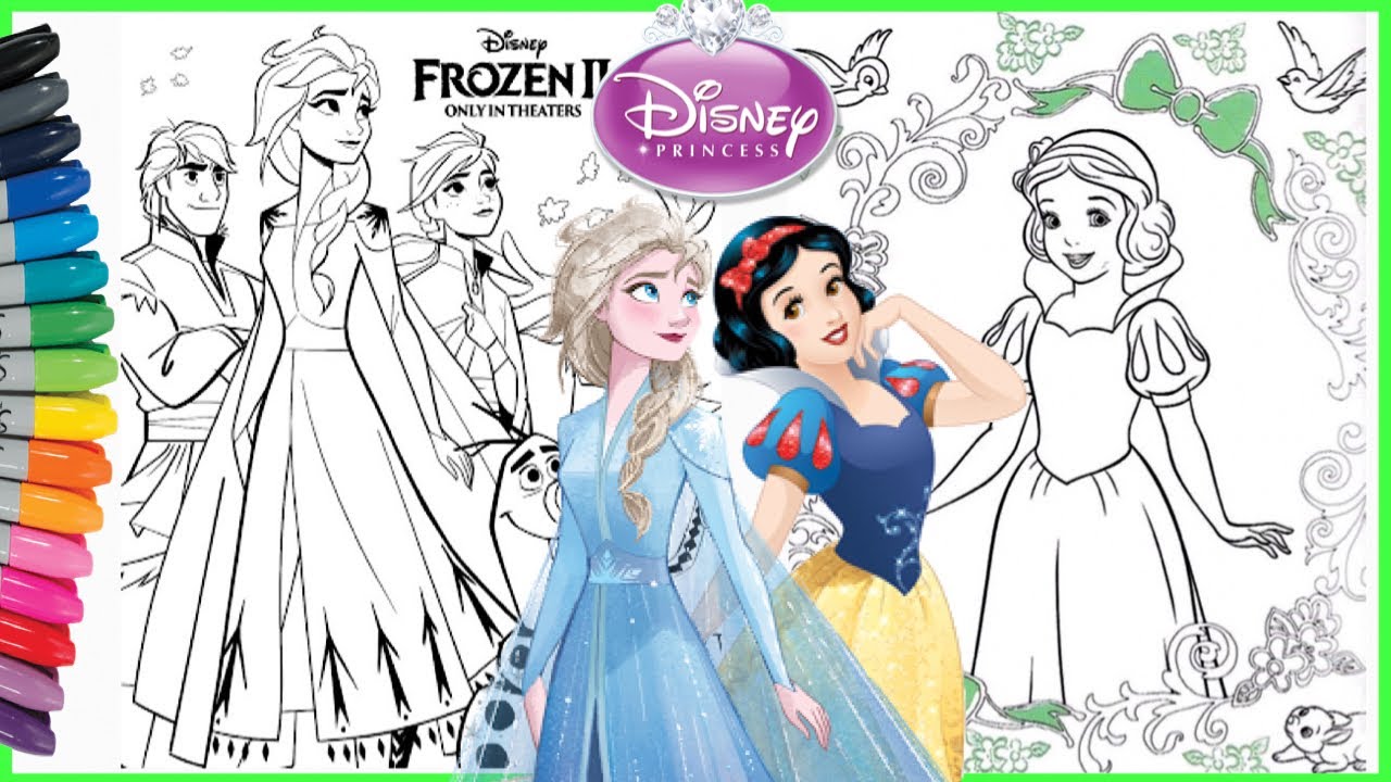 Detail Gambar Elsa Frozen 2 Mewarnai Nomer 27