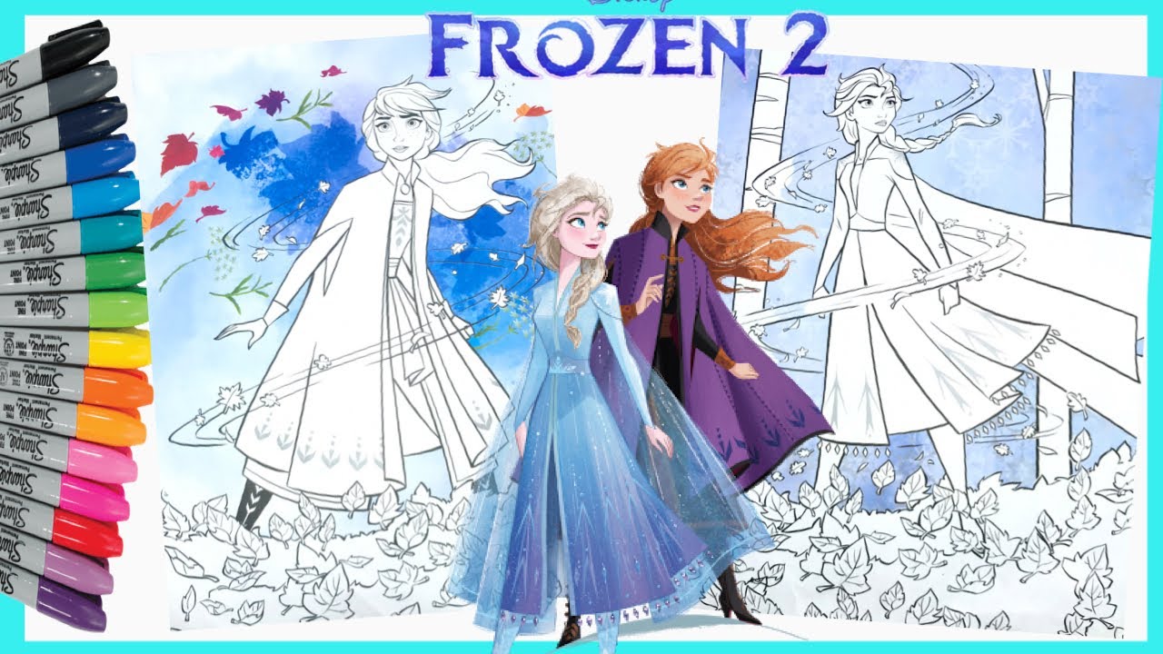 Detail Gambar Elsa Frozen 2 Mewarnai Nomer 29