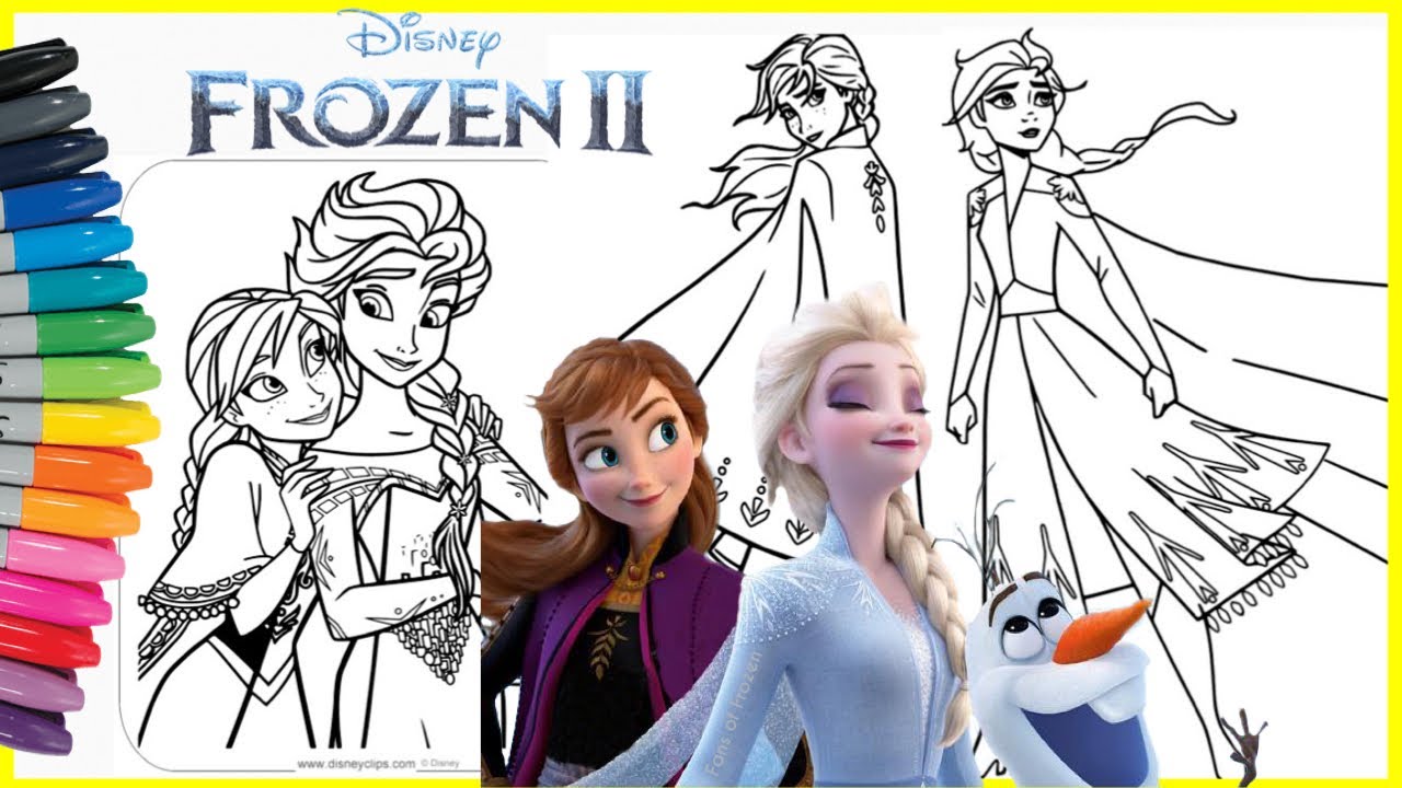 Detail Gambar Elsa Frozen 2 Mewarnai Nomer 5