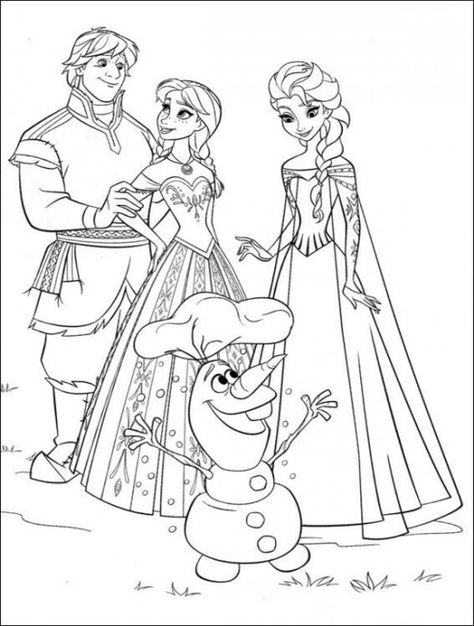 Detail Gambar Elsa Frozen Untuk Mewarnai Nomer 15