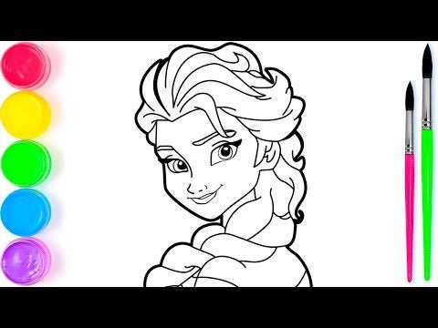 Detail Gambar Elsa Frozen Untuk Mewarnai Nomer 20