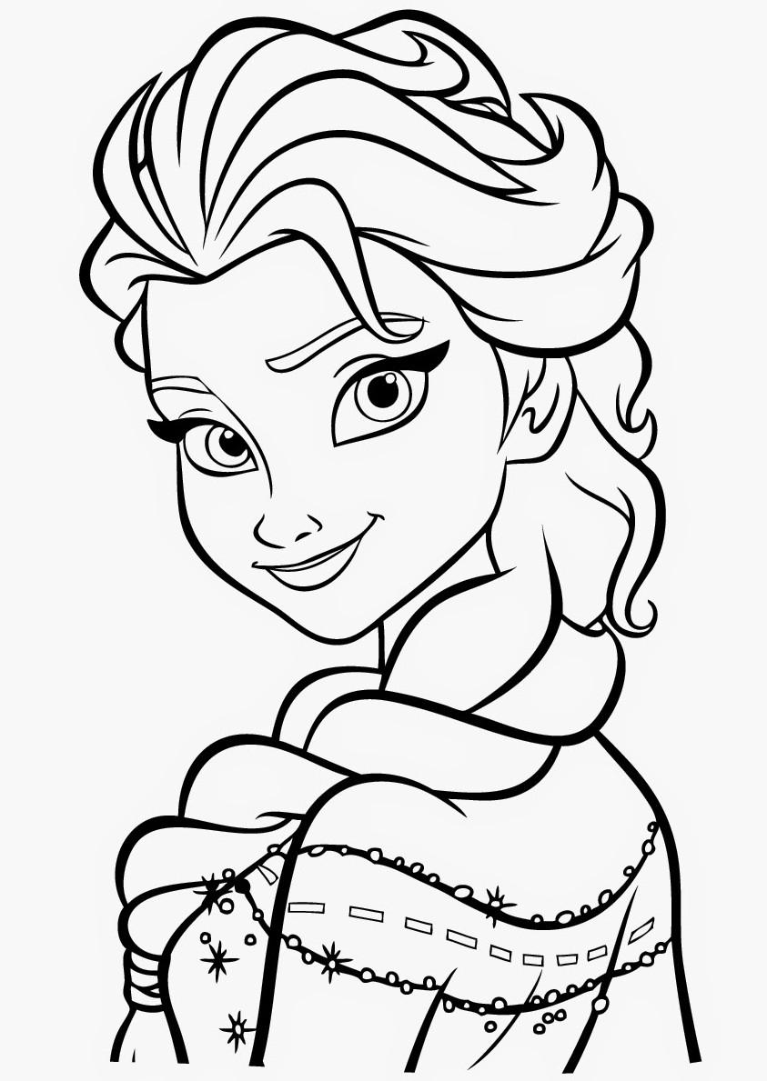 Detail Gambar Elsa Hitam Putih Nomer 12