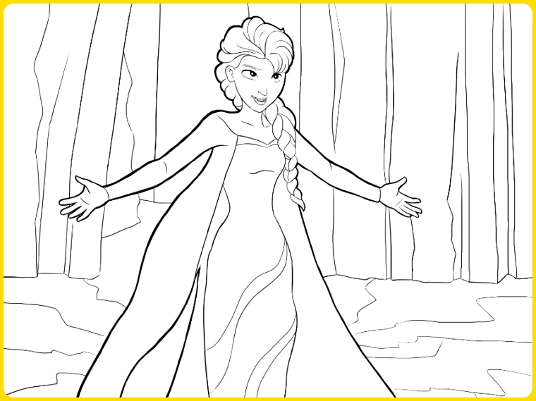 Detail Gambar Elsa Hitam Putih Nomer 41