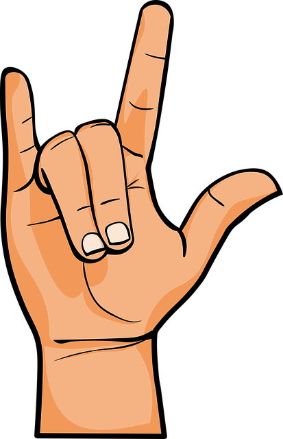 Detail Handzeichen Rock And Roll Nomer 4
