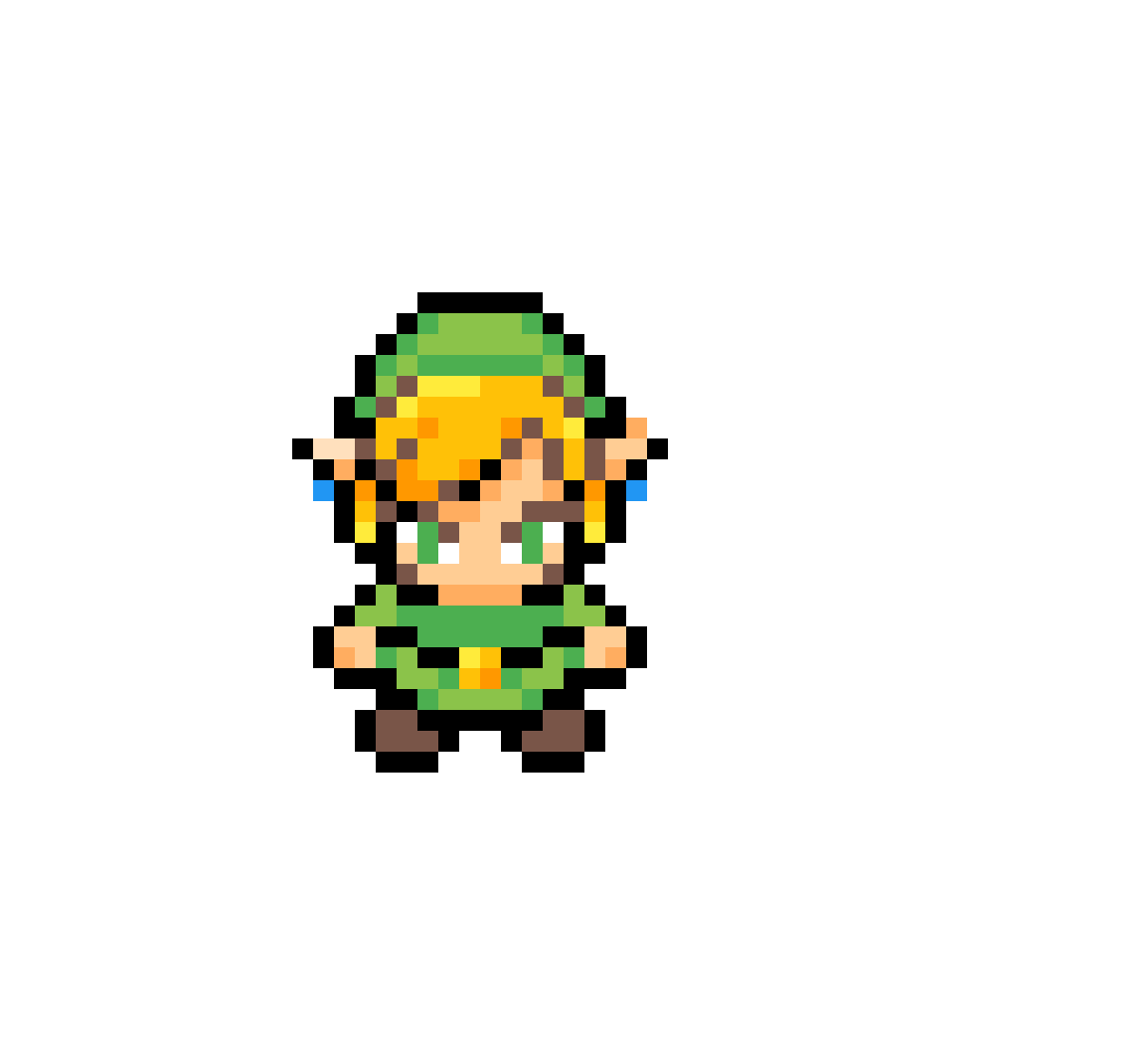 Detail Zelda Link Pixel Nomer 16
