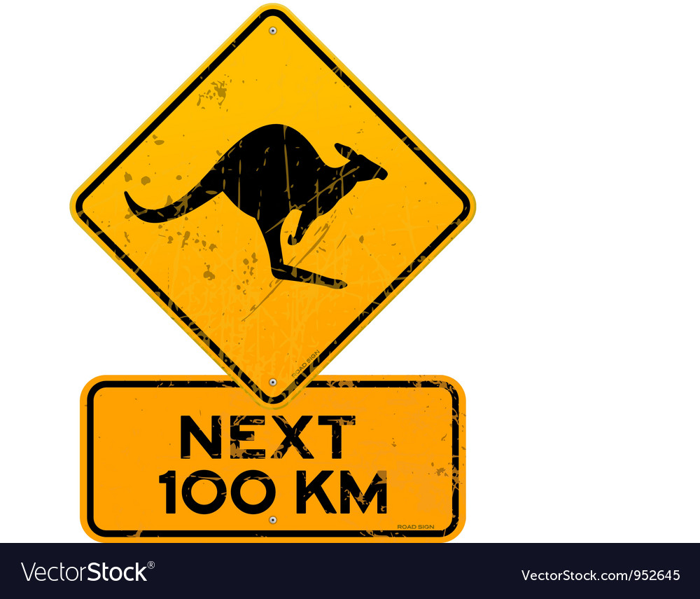 Detail Australian Road Signs Kangaroo Nomer 13