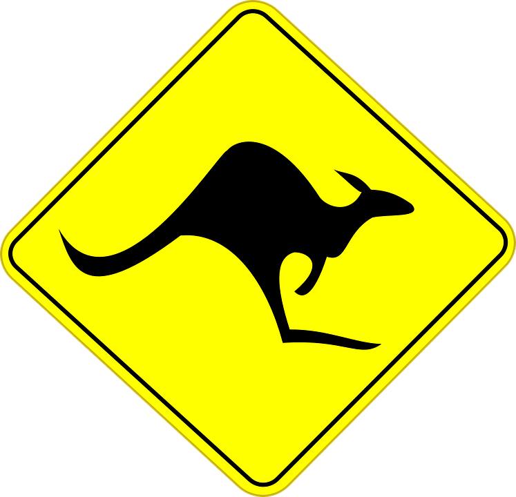 Detail Australian Road Signs Kangaroo Nomer 4