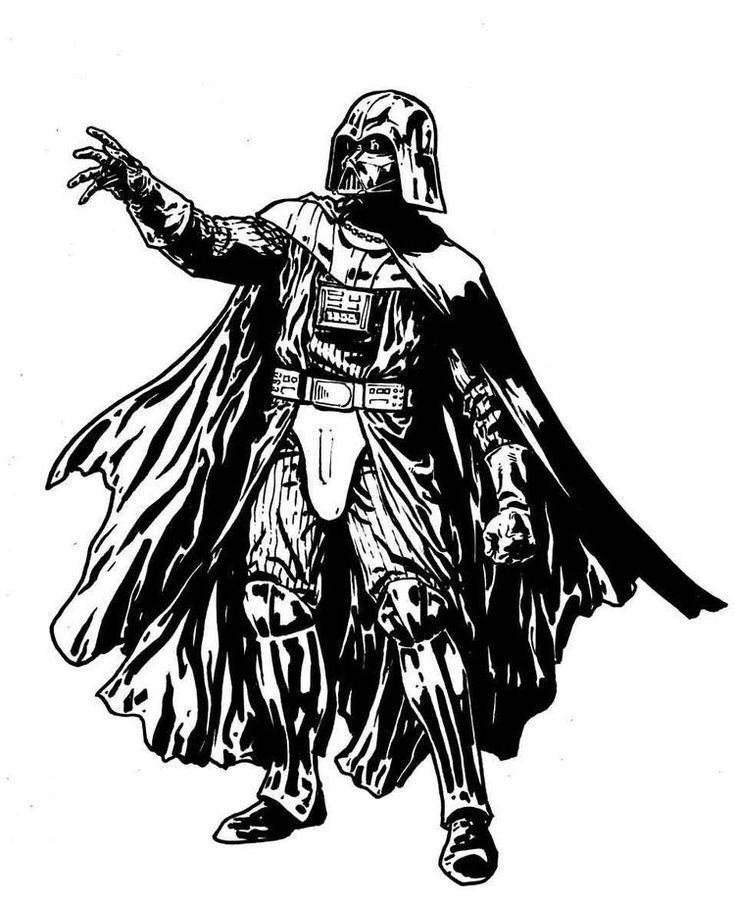 Darth Vader Lineart - KibrisPDR