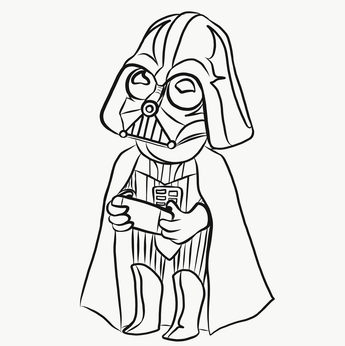 Detail Darth Vader Lineart Nomer 3