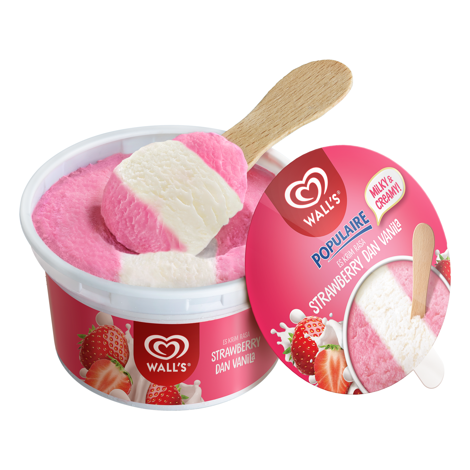 Gambar Es Krim Strawberry - KibrisPDR