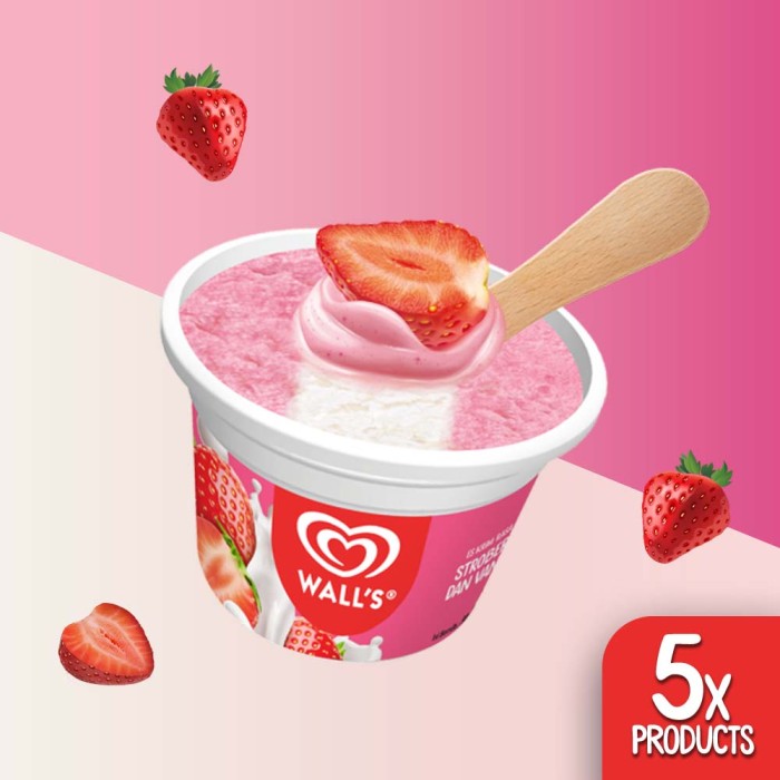 Detail Gambar Es Krim Strawberry Nomer 45