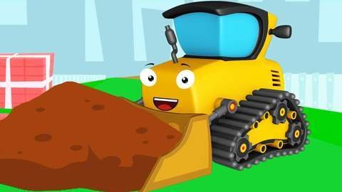 Detail Gambar Excavator Cartoon Nomer 26