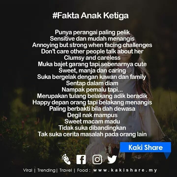 Gambar Fakta Anak Ketiga - KibrisPDR