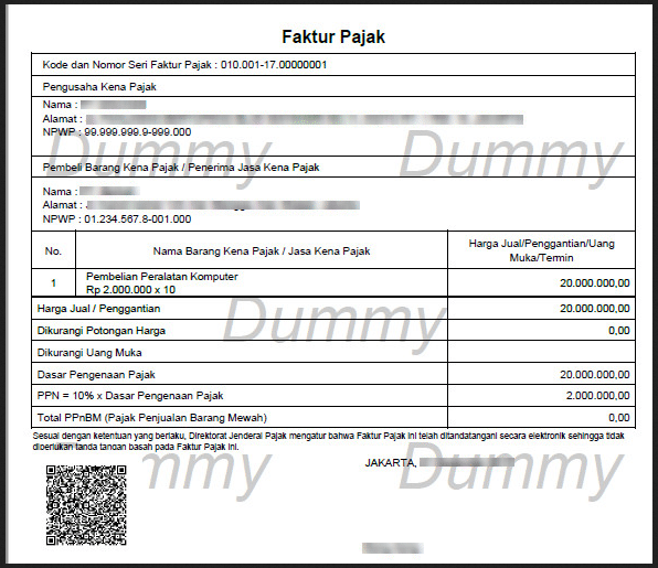 Detail Gambar Faktur Pajak Nomer 36