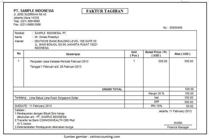 Detail Gambar Faktur Penjualan Nomer 18