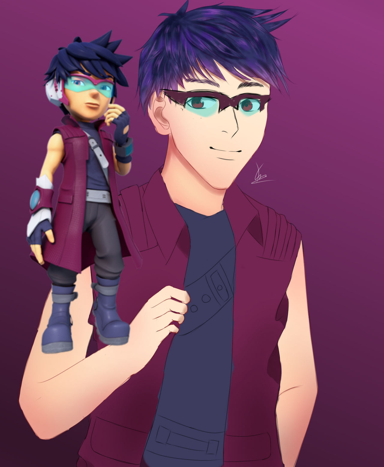 Detail Gambar Fang Boboiboy Galaxy Nomer 8