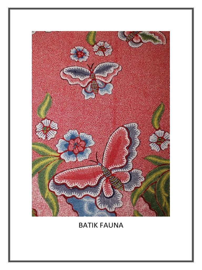 Detail Gambar Fauna Batik Nomer 14