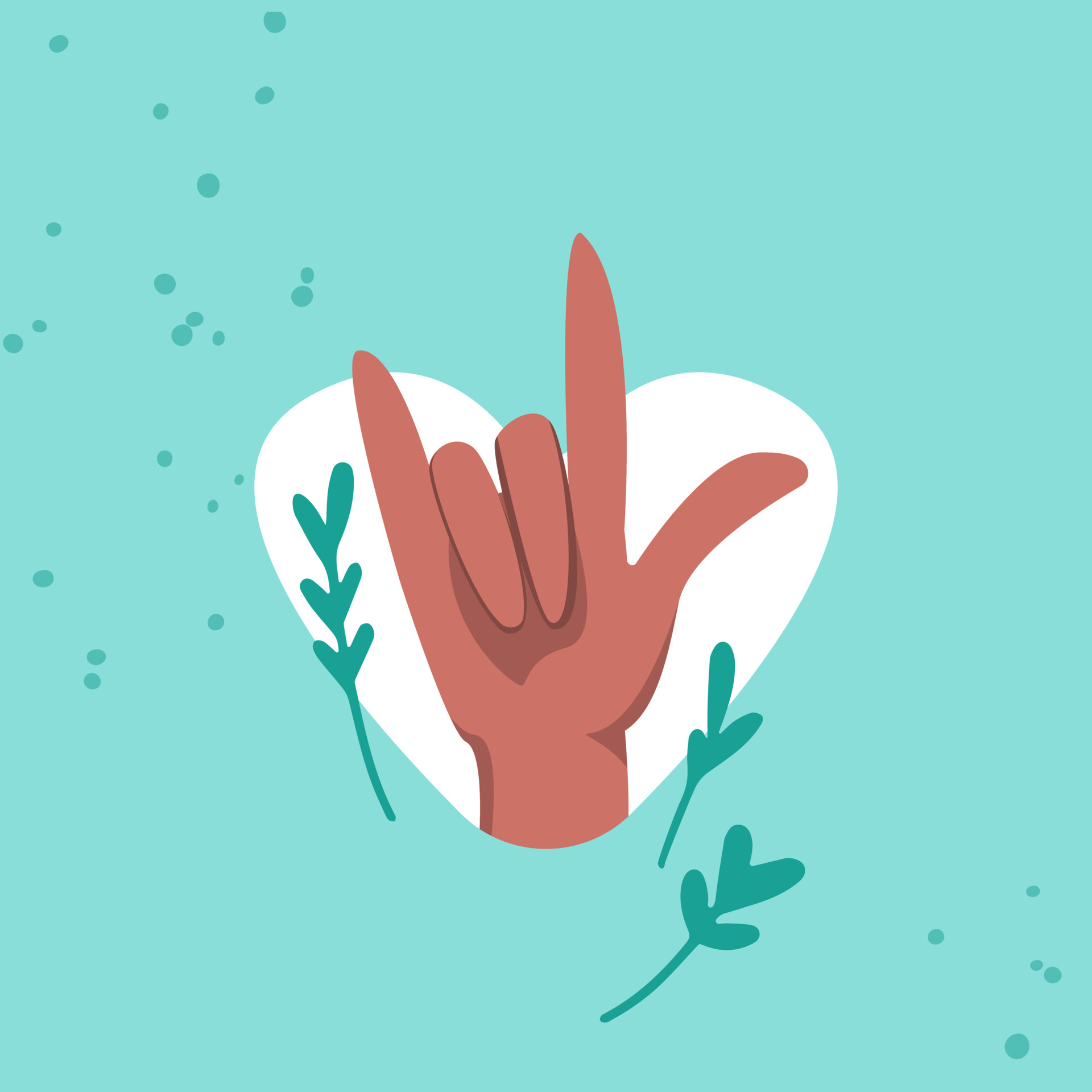 Detail Handzeichen Liebe Nomer 9