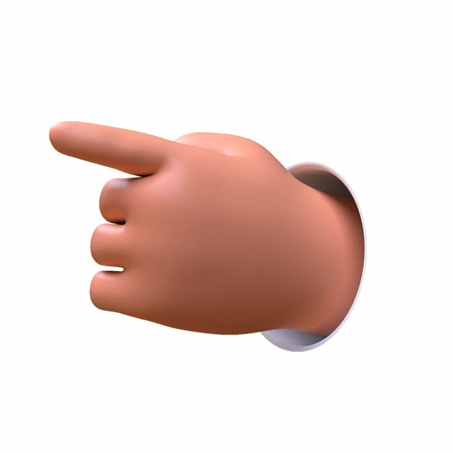 Detail Pointing Hand 3d Model Nomer 23