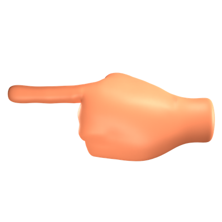 Detail Pointing Hand 3d Model Nomer 28
