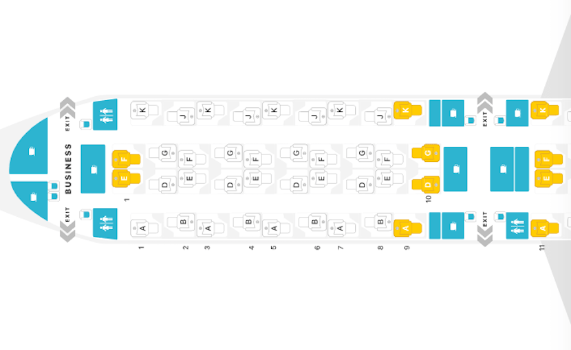 Detail A380 800 Qatar Seating Plan Nomer 3