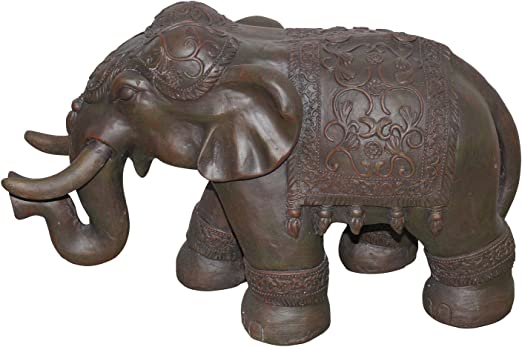 Detail Bronze Elefant Afrika Nomer 14