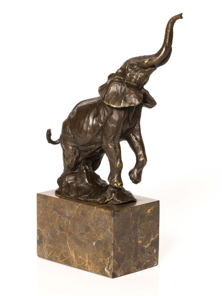 Detail Bronze Elefant Afrika Nomer 3