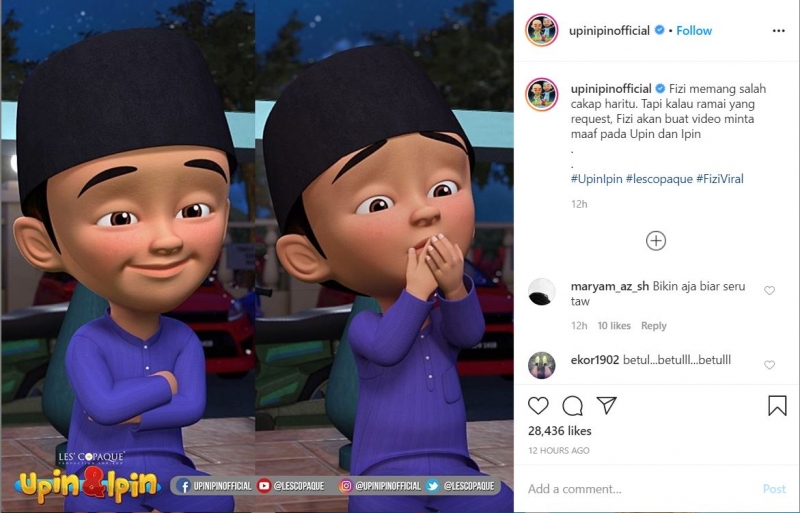 Detail Gambar Fizi Upin Ipin Nomer 51