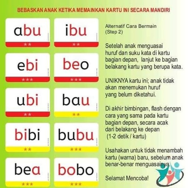 Detail Gambar Flash Card Belajar Baca Nomer 9