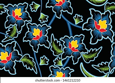 Detail Gambar Flora Batik Nomer 3