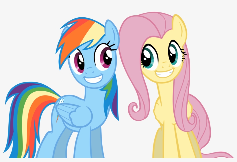 Detail Gambar Fluttershy Dan Rainbow Dash Nomer 7