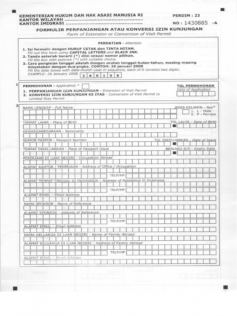 Detail Gambar Form Perpanjang Paspor Nomer 3