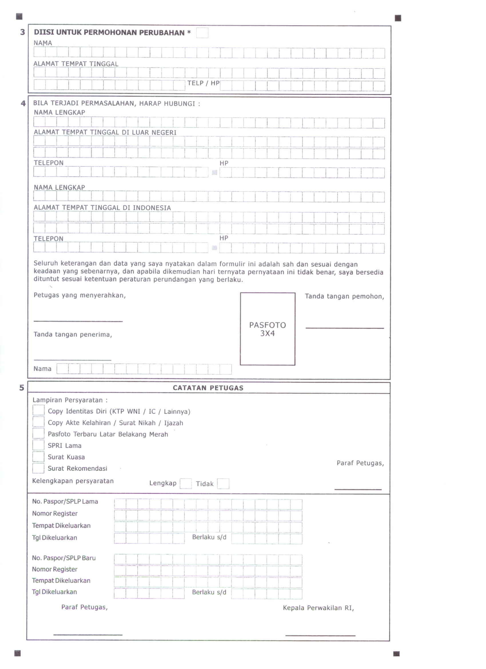 Detail Gambar Form Perpanjang Paspor Nomer 4