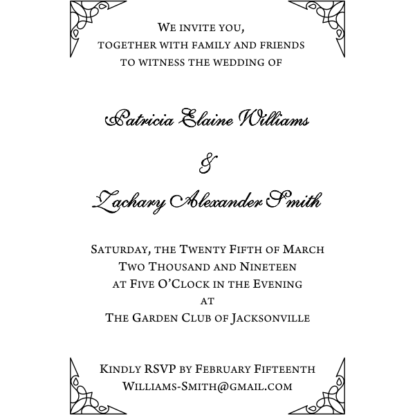 Detail Gambar Formal Invitation Nomer 4