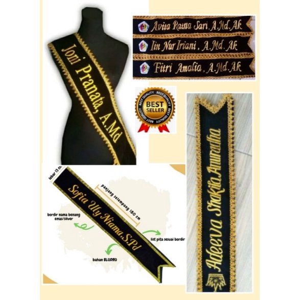 Detail Gambar Format Design Selempang Wisuda Nomer 48