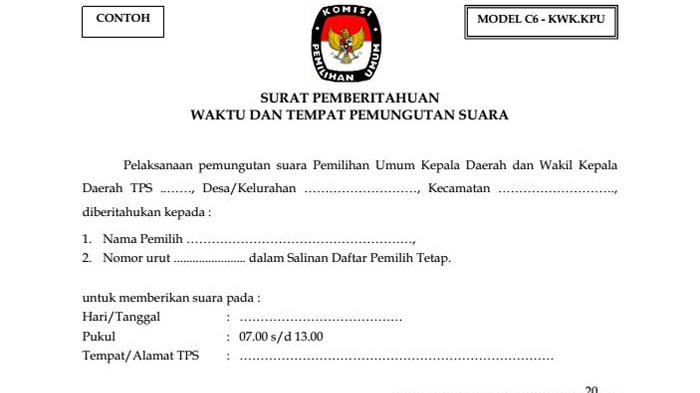 Detail Gambar Formulir C6 Nomer 2