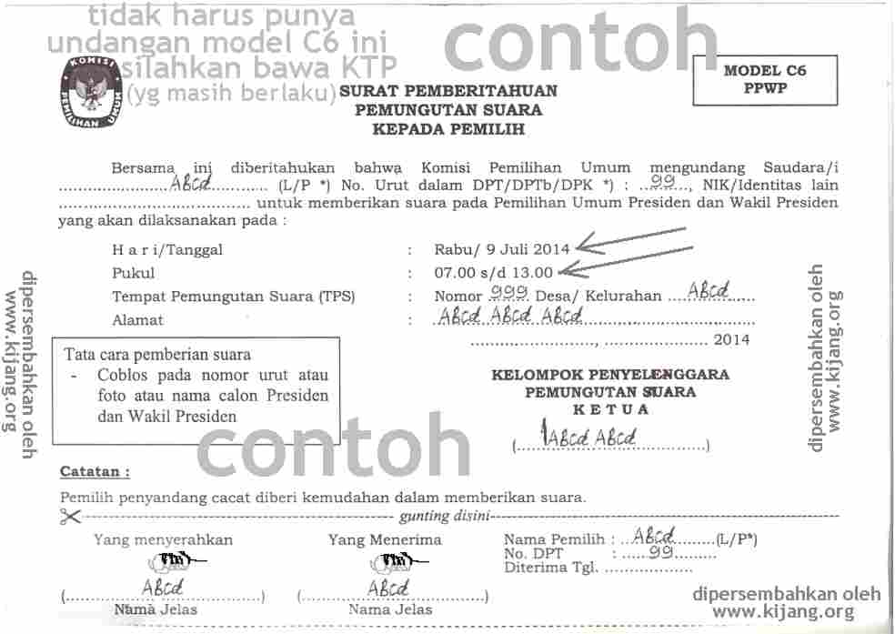 Detail Gambar Formulir C6 Nomer 39