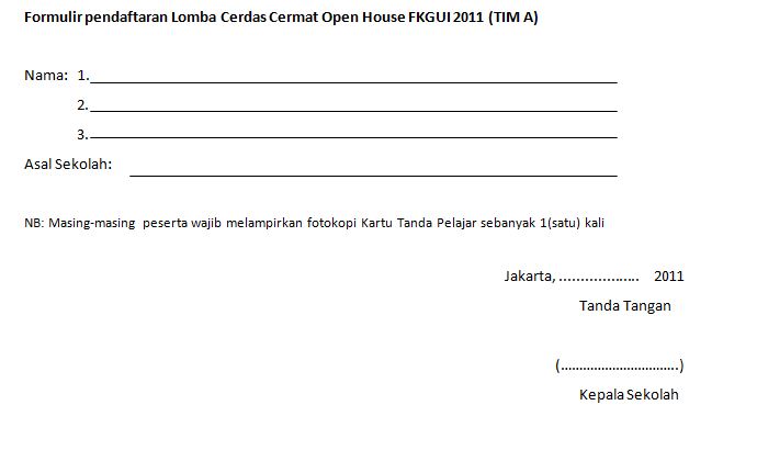 Detail Gambar Formulir Lomba Cerdas Cermat Sd Nomer 18