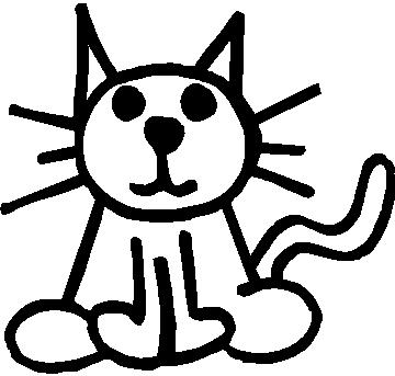 Stick Figure Cat - KibrisPDR