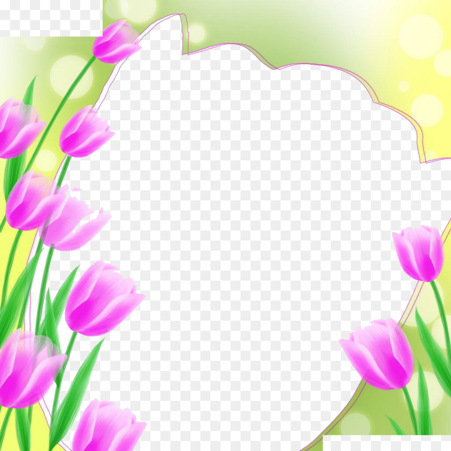 Download Gambar Frame Bunga Tulip Nomer 9