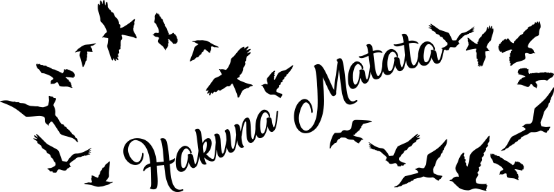 Detail Hakuna Matata Schriftzug Nomer 19