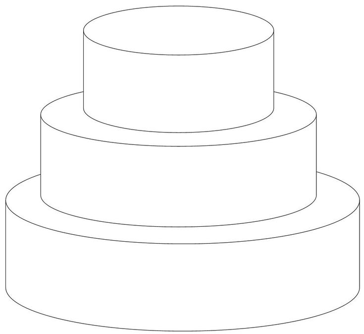 Detail 3 Tier Cake Drawing Nomer 6