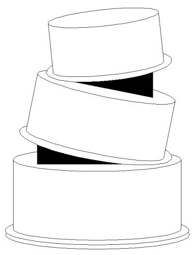 Detail 3 Tier Cake Drawing Nomer 8