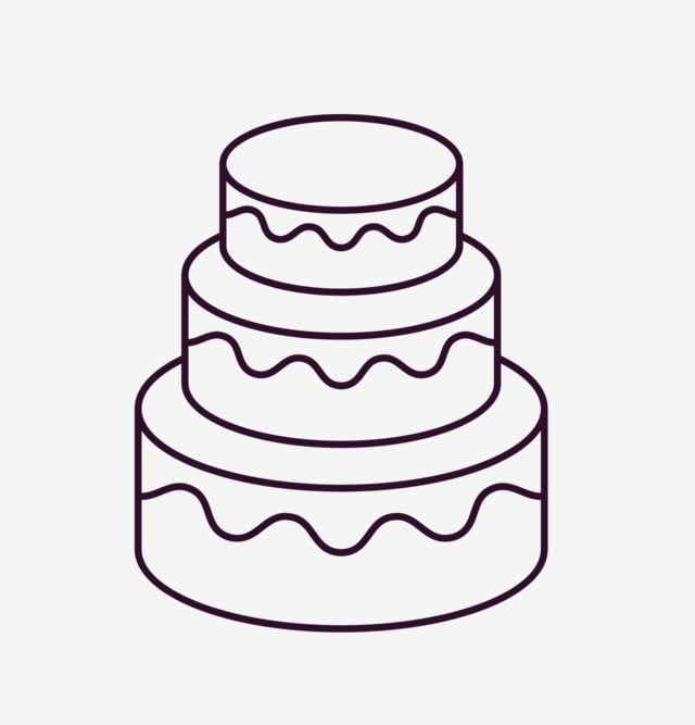 Detail 3 Tier Cake Drawing Nomer 11