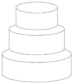 Detail 3 Tier Cake Drawing Nomer 15