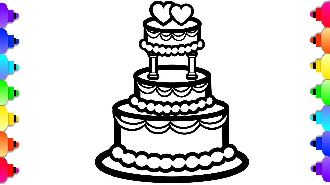 Detail 3 Tier Cake Drawing Nomer 2