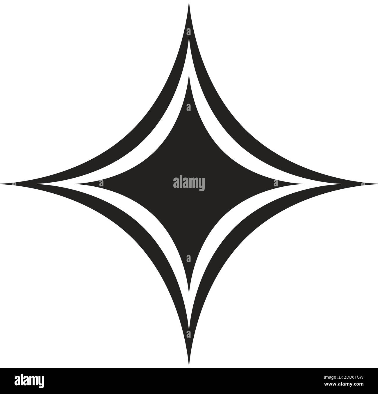 Detail 4 Star Vector Nomer 9